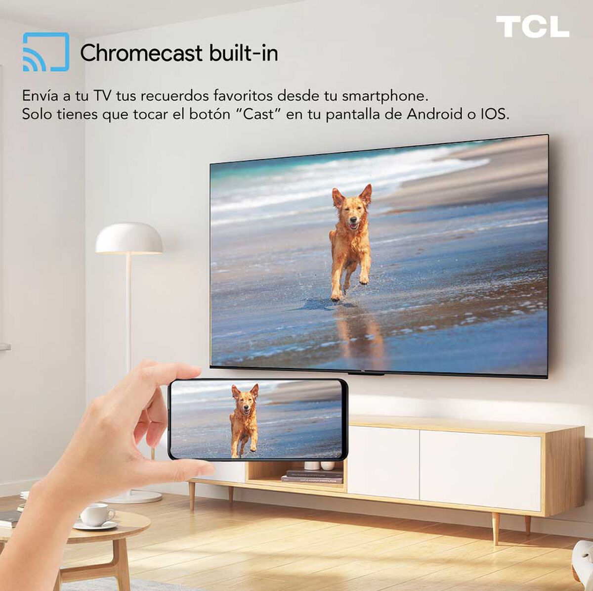 LED 55" TCL 55P635 Smart TV 4K HDR 2022