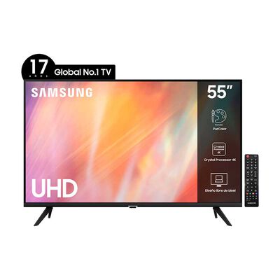 LED 55" Samsung UN55AU7090 Smart TV 4K Ultra HD