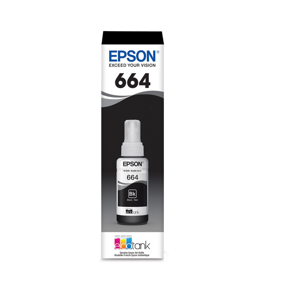 Tinta Botella Epson T664 120-AL Negro