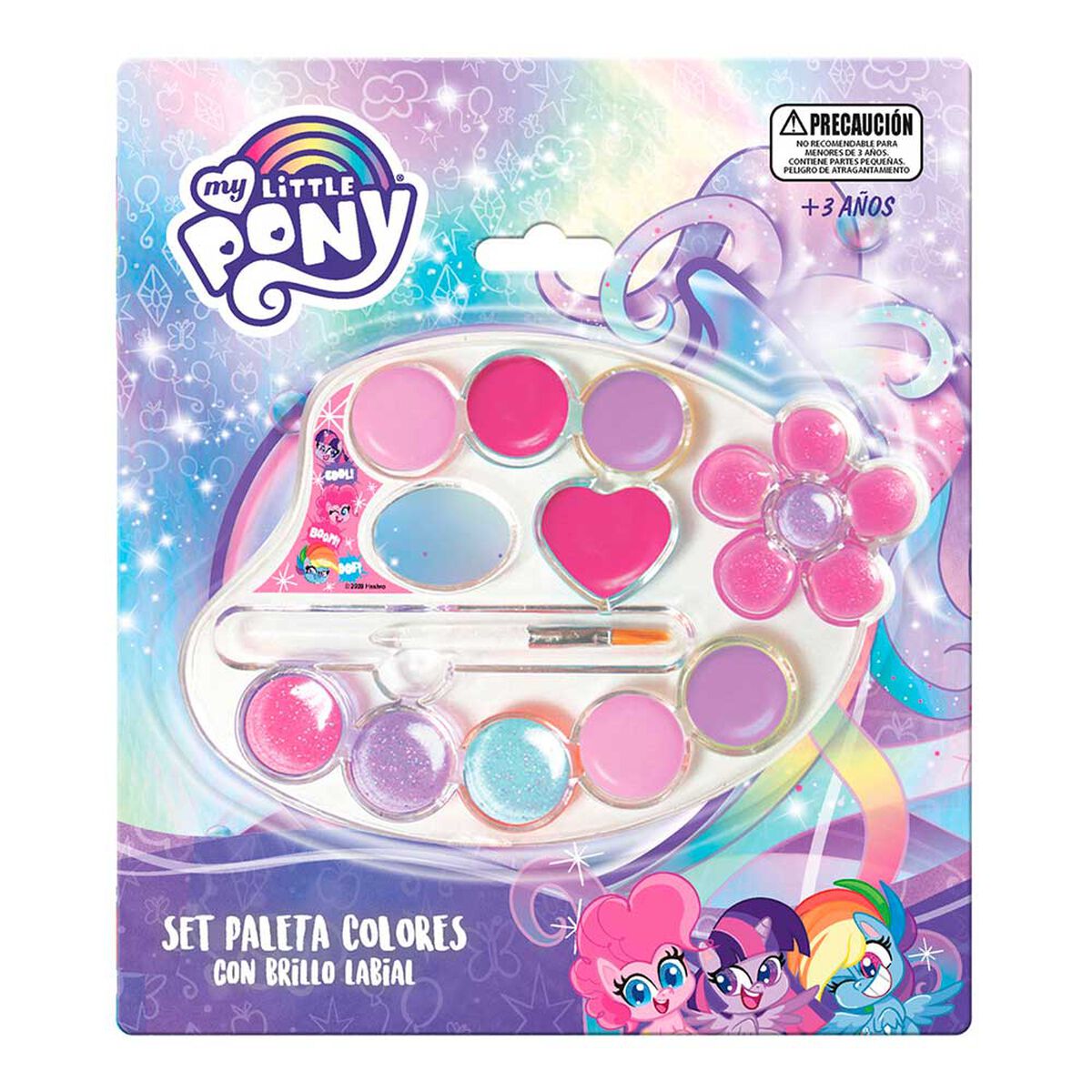 Set Paleta Colores con Brillo Labial My Little Pony Hasbro
