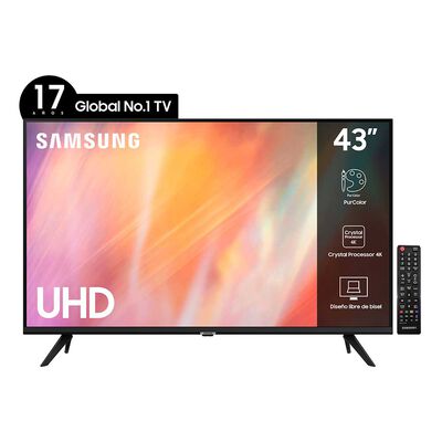 LED 43" Samsung UN43AU7090 Smart TV 4K UHD