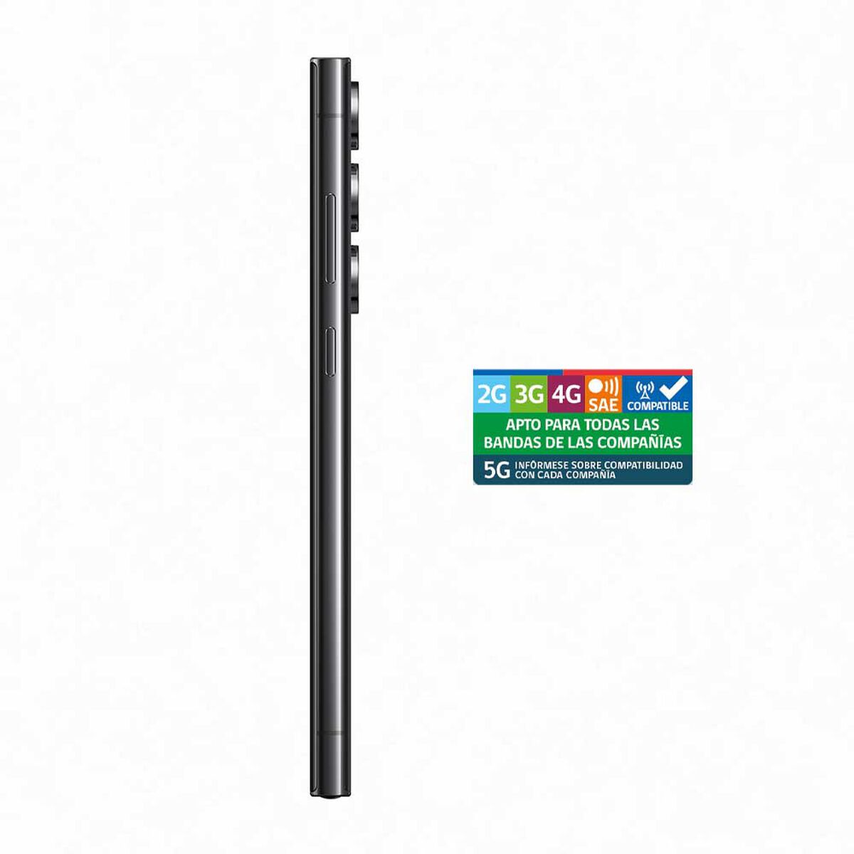 Celular Samsung Galaxy S23 Ultra 256GB 6,8" Phantom Black Liberado