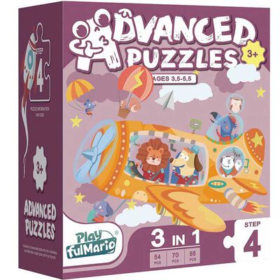 Puzzles Preescolar Deluxe 3 en 1 Nobel Gift