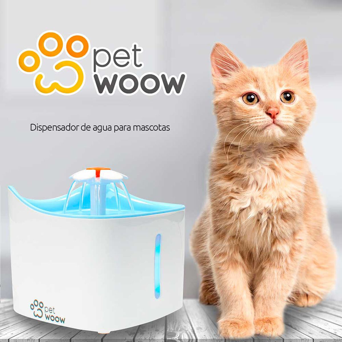Dispensador de Agua para Mascotas PetWoow Blanco