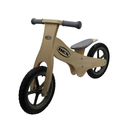 Bicicleta de Equilibrio de Madera Gris Bex