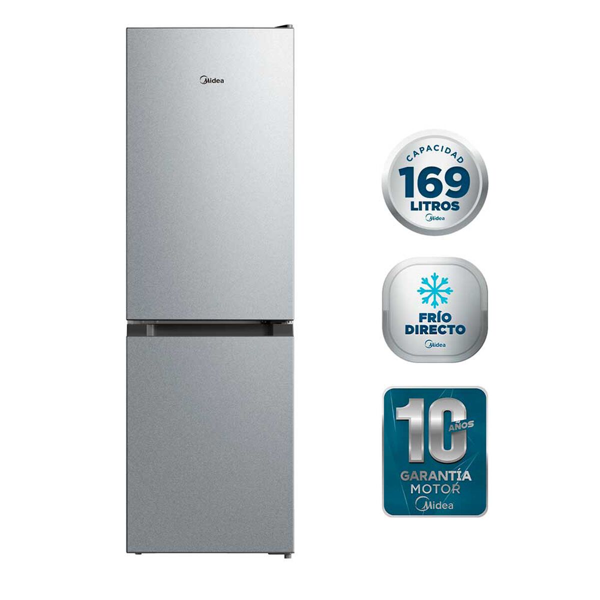 Refrigerador Frío Directo Midea MDRB241FGE50 169 lts.