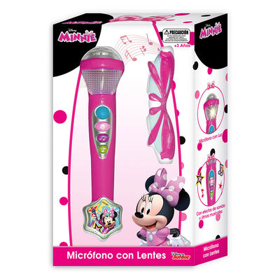Microfono C/Lentes En Caja Minnie Disney