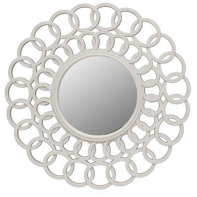 Espejo Plástico Vgo Circular 35 cm Blanco
