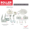 Cortina Roller Duo Vincenzi Gris 180 x 240 cm