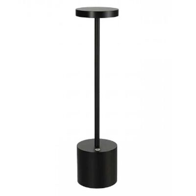Lámpara de Mesa Metal Vgo Recargable con sensor  33 cm Negro