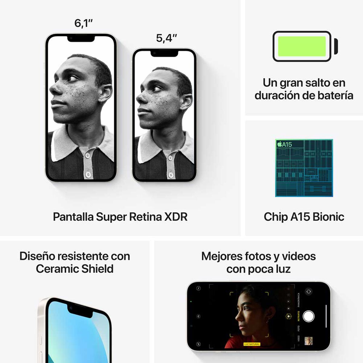 Celular Apple iPhone 13 128GB 6,1" Starlight Liberado