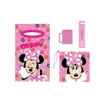 Toalla Infantil con Bolso Disney Minnie Dot-P 30 x 50 cm
