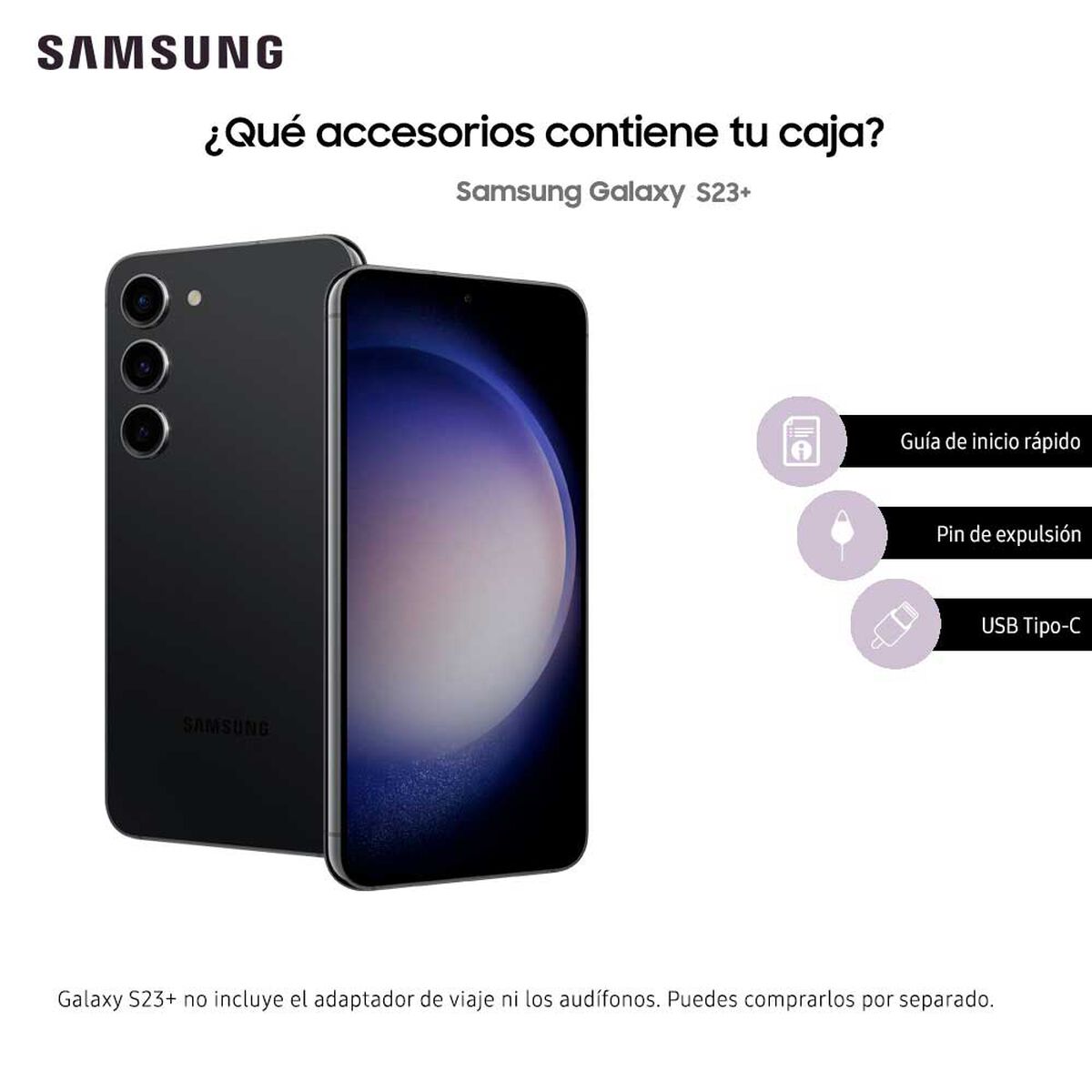 Celular Samsung Galaxy S23+ 512GB 6,6" Phantom Black Liberado