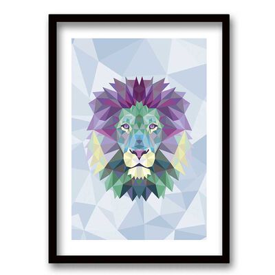 Cuadro Decorativo Retela Lion Triangle II 40 x 30 cm