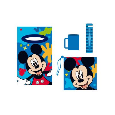 Toalla Infantil con Bolso Disney Mickey Sport-P 30 x 50 cm