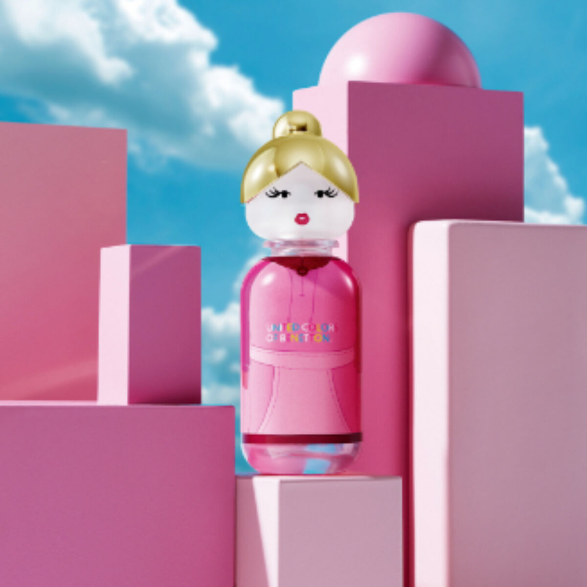Set Perfume Mujer Sisterland Pink EDT 80 ML + Body Lotion 75ml Benetton