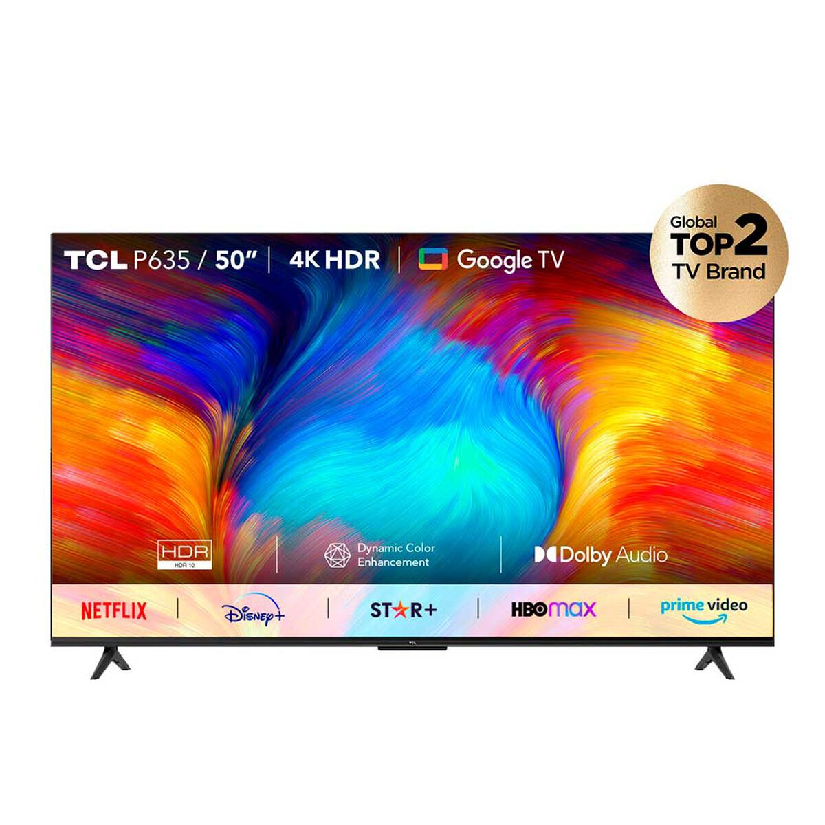 LED 50" TCL 50P635 Smart TV 4K HDR 2022