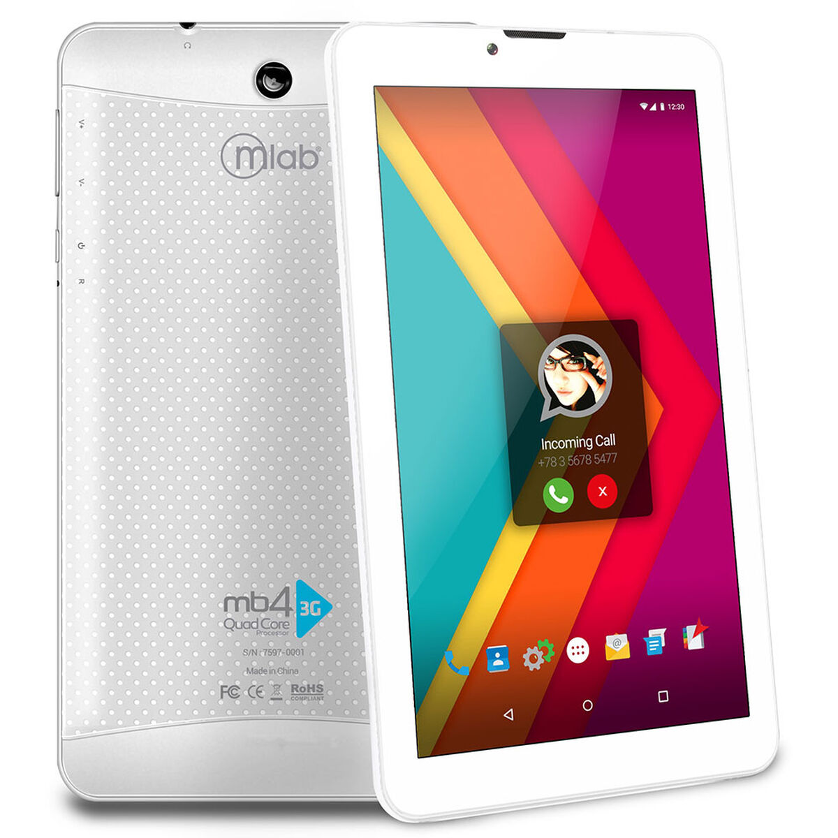 Tablet Mlab MB4 3G Quad Core 1GB 16GB 7” Blanco 