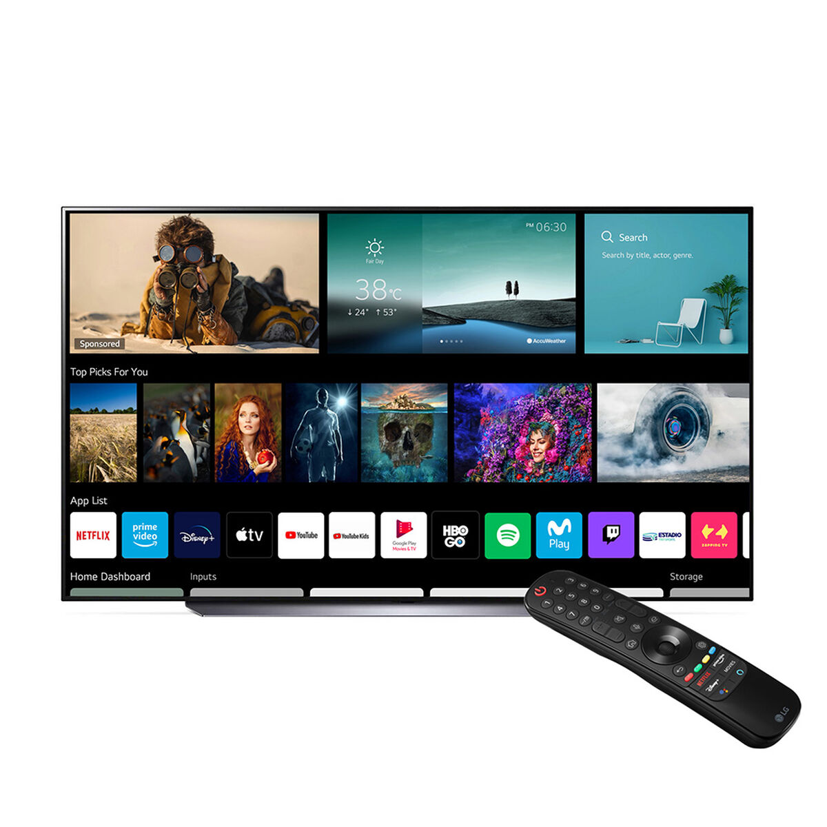 OLED 48" LG OLED48C1 Smart TV 4K 2021 + Audífonos FN4
