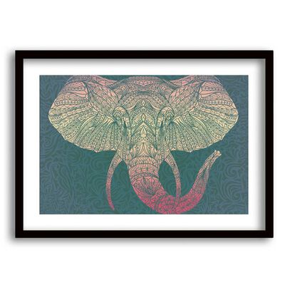 Cuadro Decorativo Retela Elephant Line 40 x 30 cm