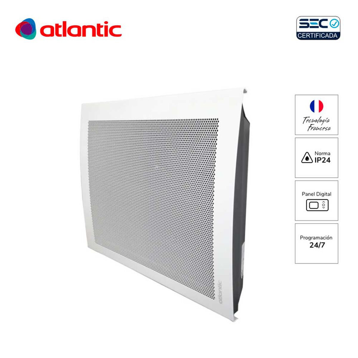 Calefactor Eléctrico Atlantic Solius Radiante 750 W