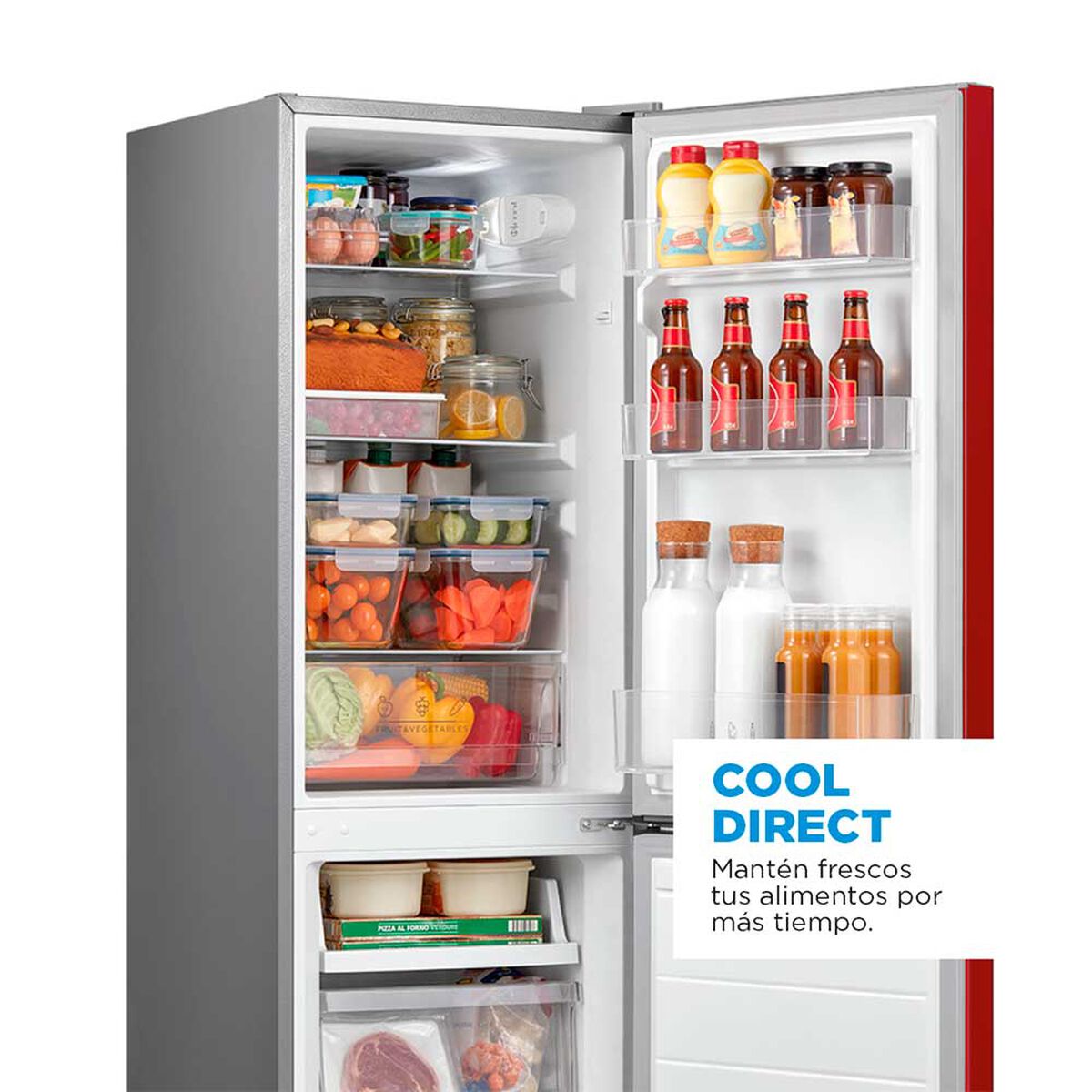 Refrigerador Frío Directo Midea MDRB241FGE13 169 lts.