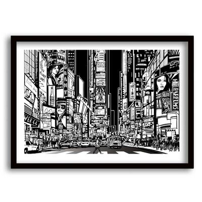 Cuadro Decorativo Retela Retro City 50 x 35 cm