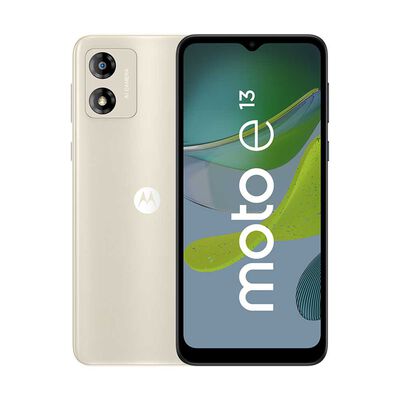 Celular Motorola Moto E13 64GB 6,5" Blanco Crema Liberado