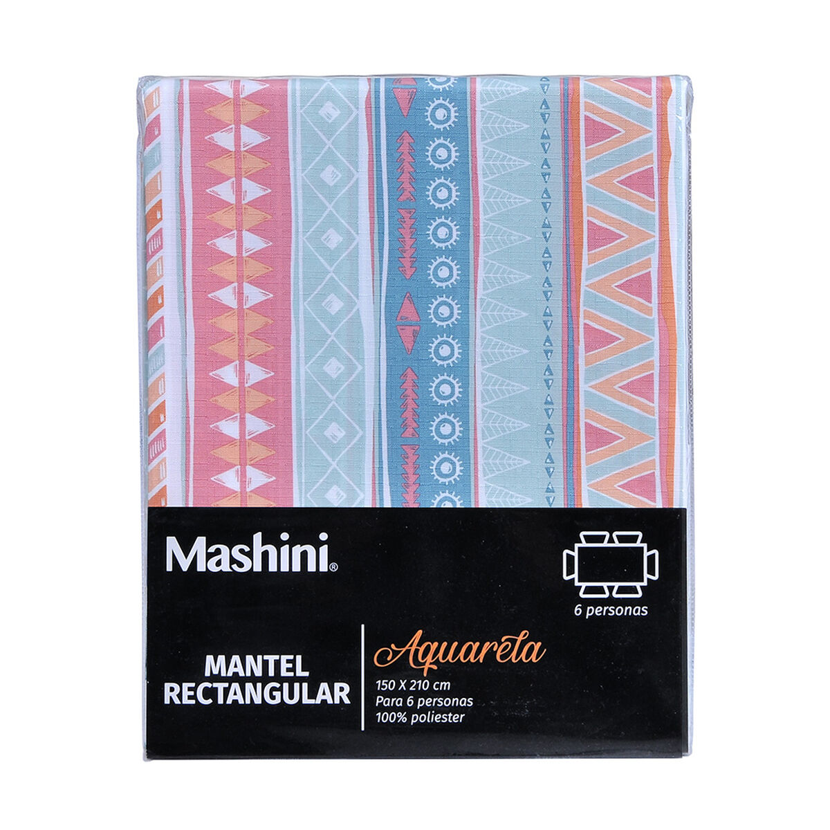 Mantel Mashini Aquarela Trival 150 x 210 cm