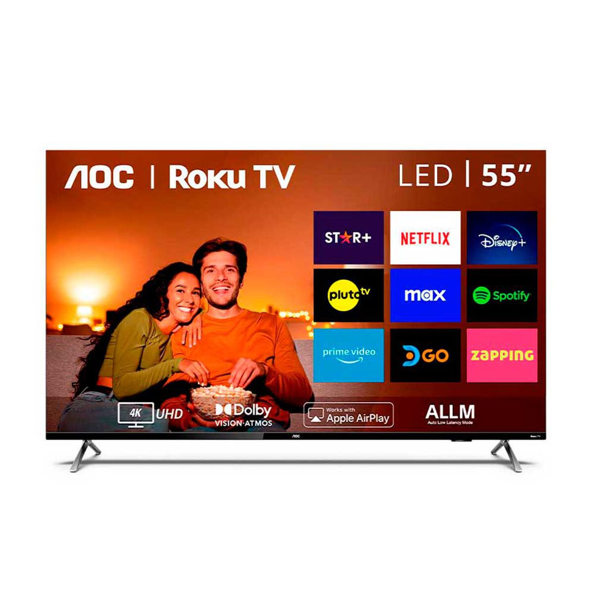 LED 55" AOC 55U6125 Smart TV 4K UHD