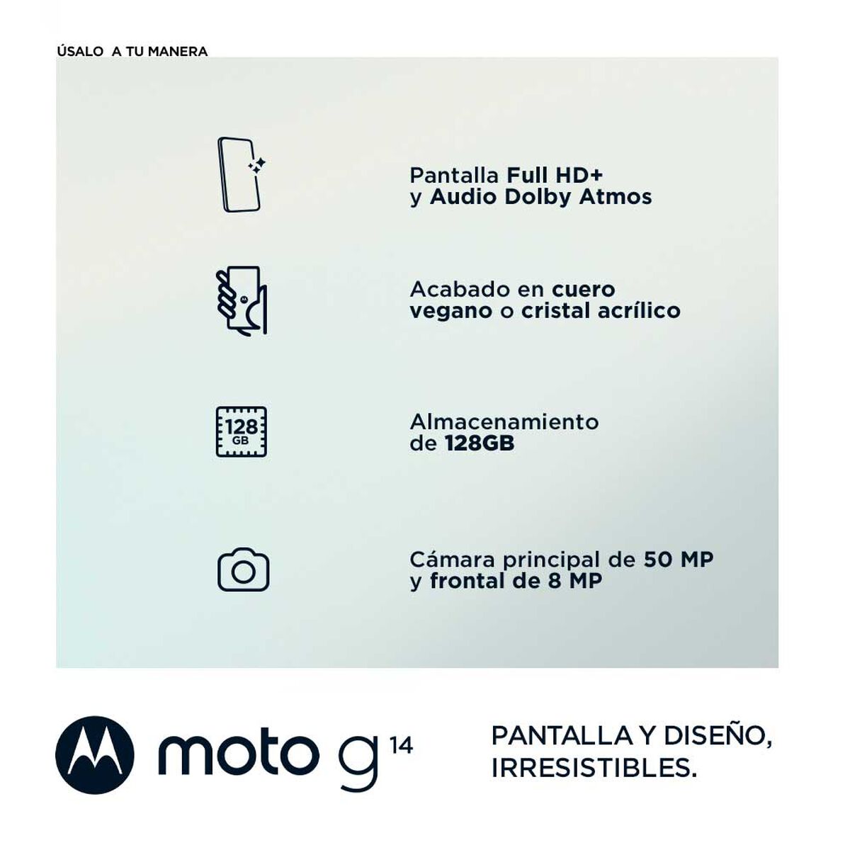Celular Motorola Moto G14 128GB 6,5" Azul Liberado