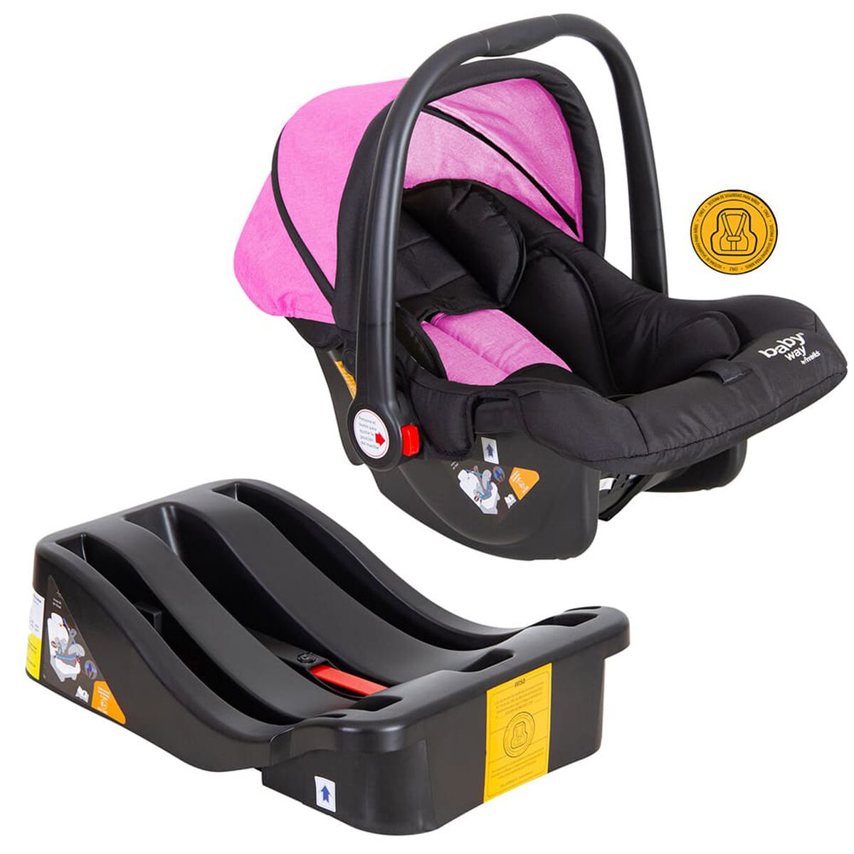Coche Travel System Baby Way Fucsia