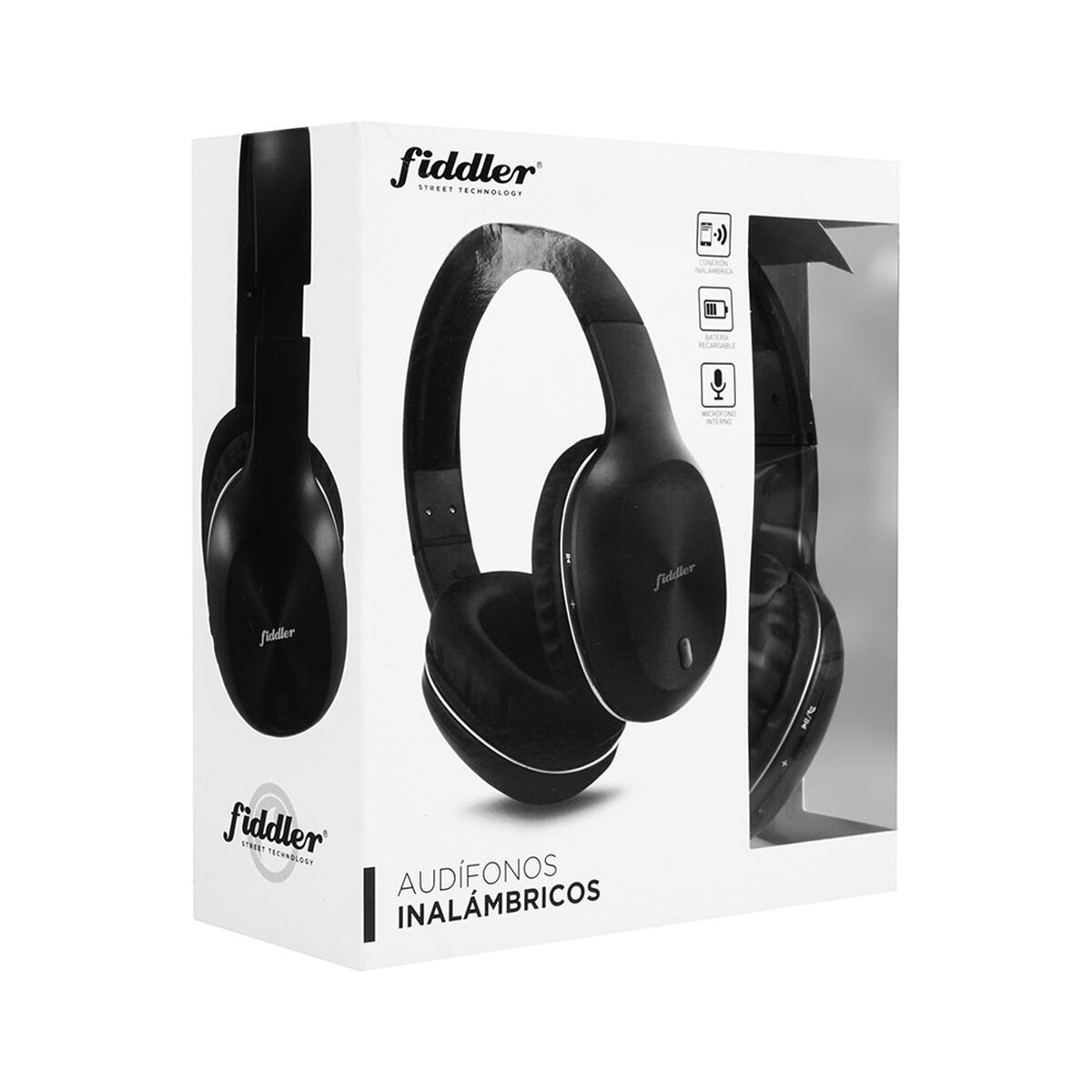 Audífonos Bluetooth Over Ear Fiddler FD-B68B Negros