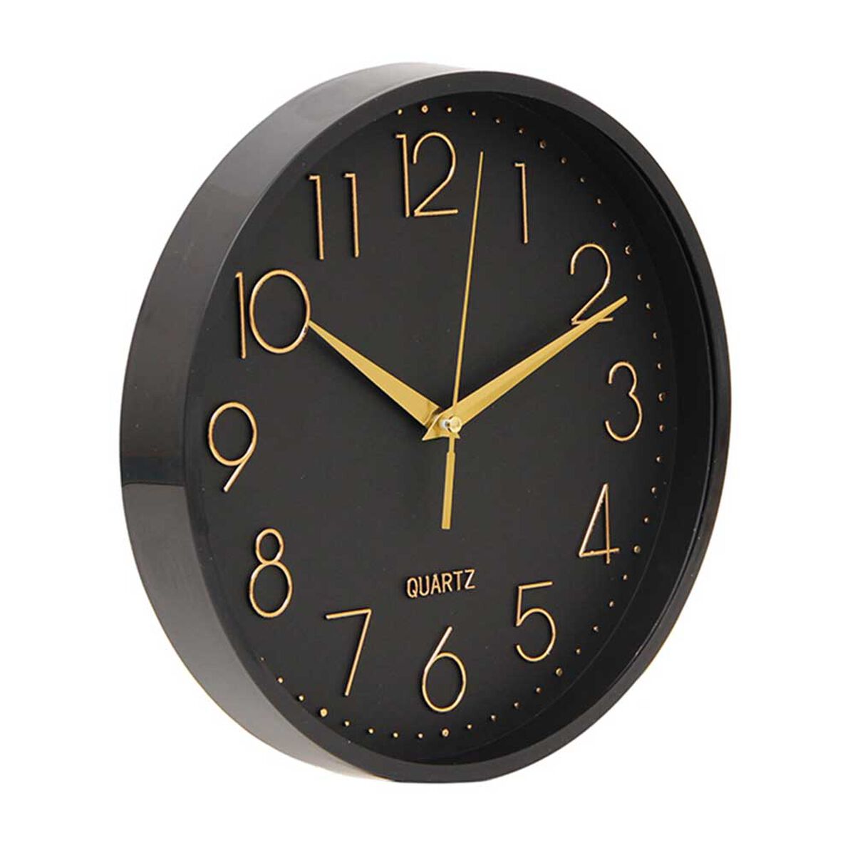 Reloj de Pared Plástico Vgo Circular 25 cm Negro