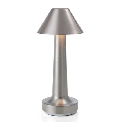 Lámpara de Mesa Metal Vgo Recargable con sensor  21 cm Plateado