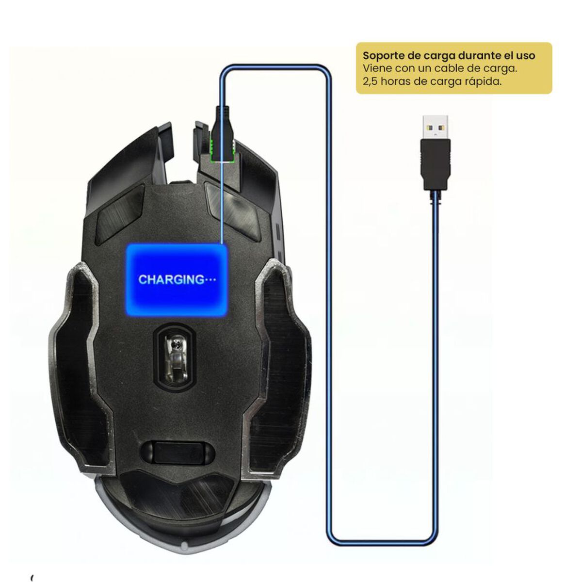 Mouse Gamer Levo USB Negro