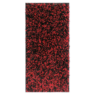 Alfombra Shaggy Bicolor 50 X 100 Cm Red Black