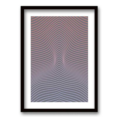Cuadro Decorativo Retela Line Pink 40 x 30 cm