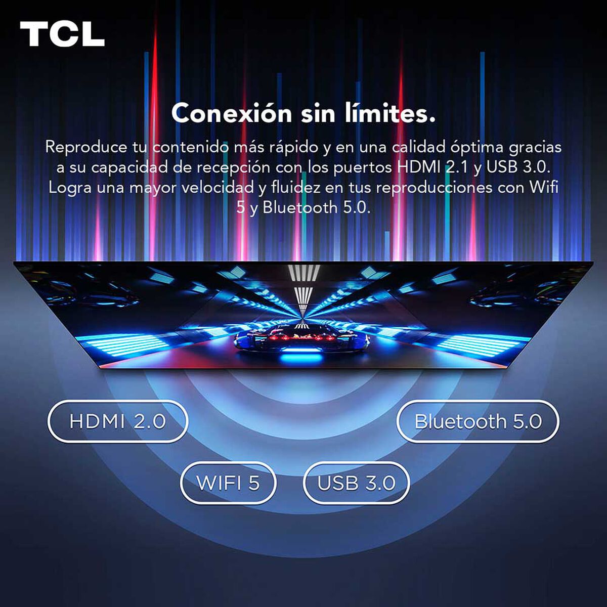 LED 65" TCL 65P635 Smart TV 4K HDR 2022
