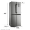 Refrigerador Side by Side Fensa DQ79S 401 lts.