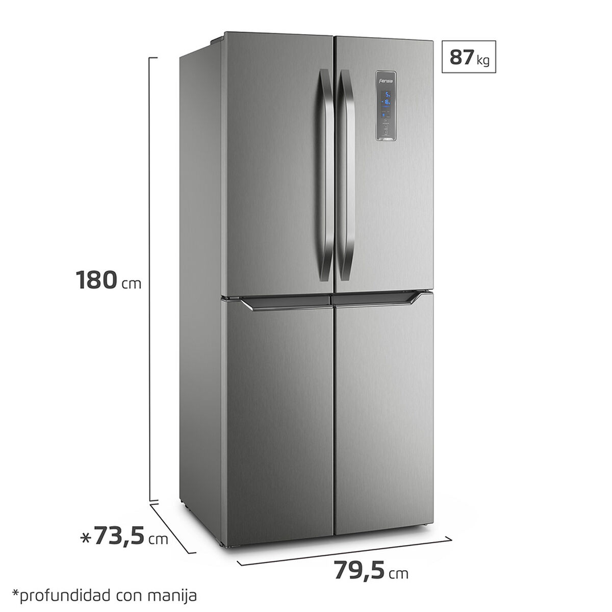 Refrigerador Side by Side Fensa DQ79S 401 lts.