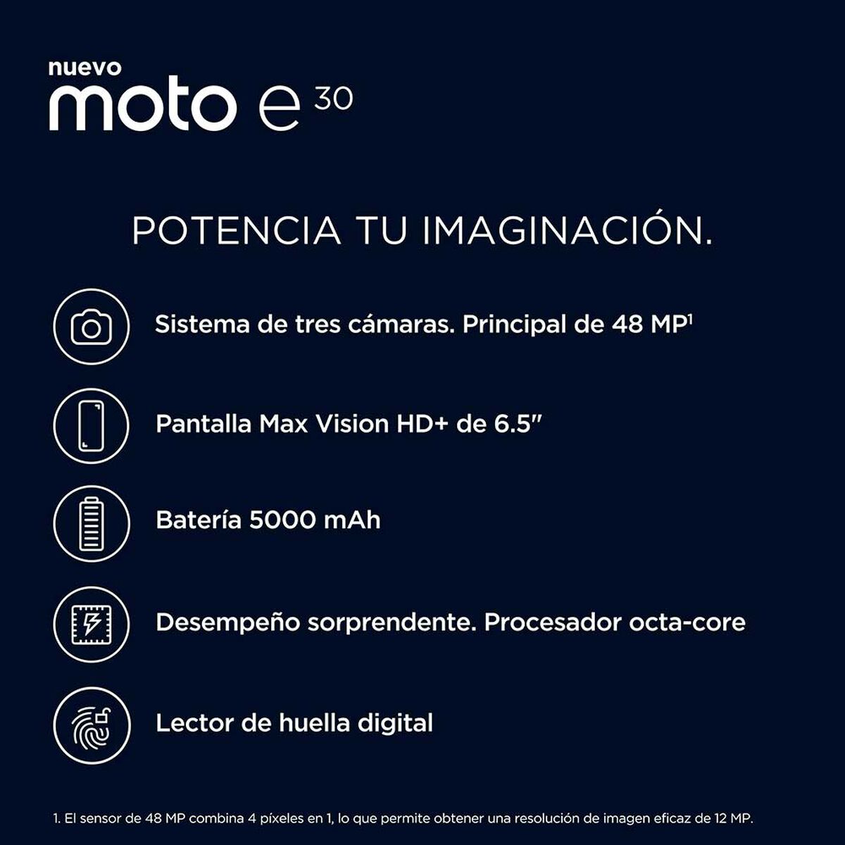 Celular Motorola Moto E30 32GB 6,5" Gris Liberado