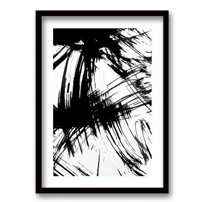 Cuadro Decorativo Retela Brush Black 70 x 50 cm
