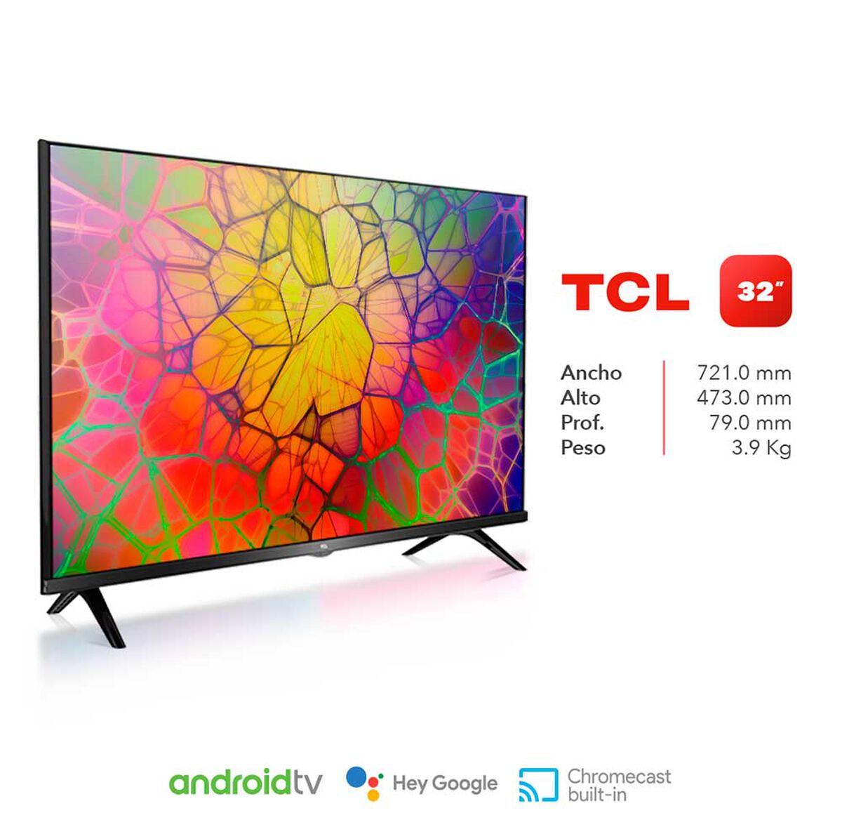 LED 32" TCL 32S65 Smart TV HD 2022