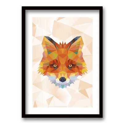 Cuadro Decorativo Retela Fox Triangle 50 x 35 cm
