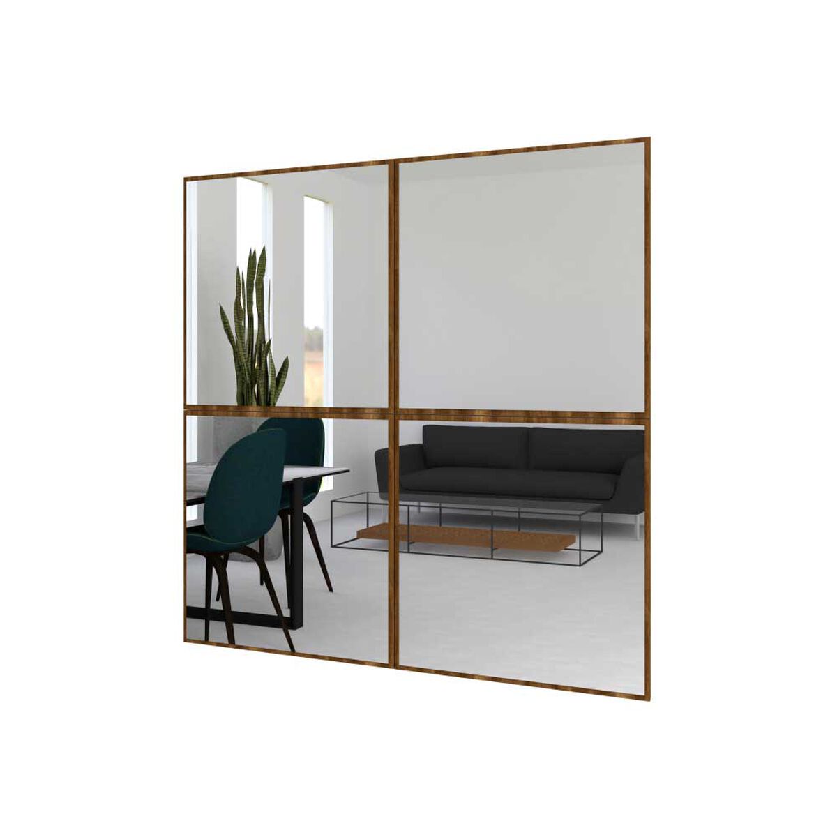 Espejo de Vidrio TuHome Sibari 94 x 94 cm