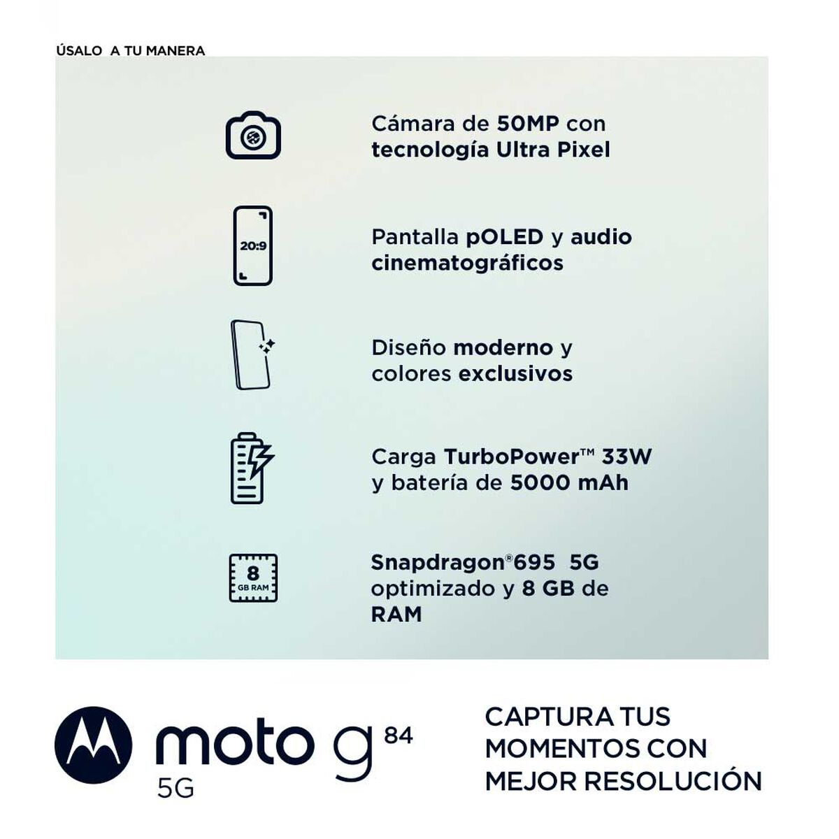Celular Motorola Moto G84 5G 56GB 6,55" Magenta Liberado