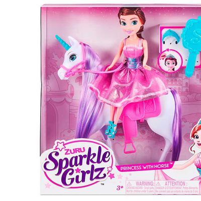 Muñeca Princesa de 27 Cms Unicornio Sparkle Girlz