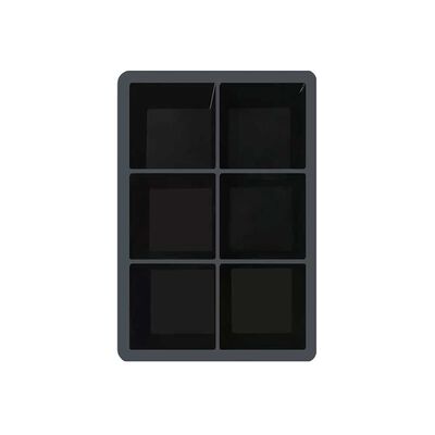 Cubeta de Hielo Simplit 6 Hielos Grandes Negro