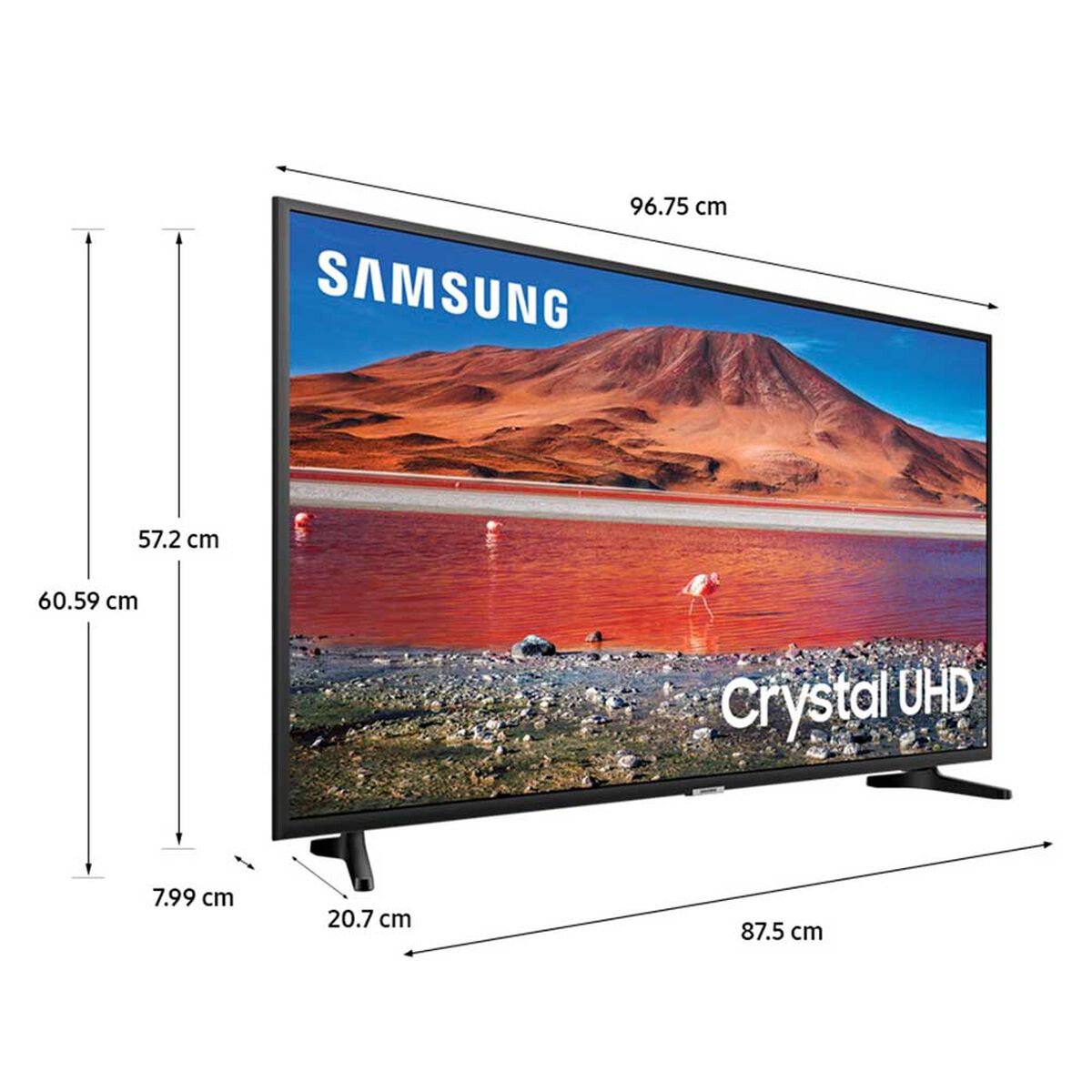 LED 43" Samsung TU7090 Smart TV Crystal UHD 4K